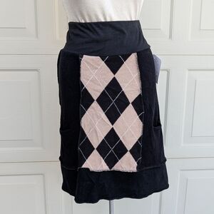 ooak HANDMADE KNIT SKIRT funky XS S